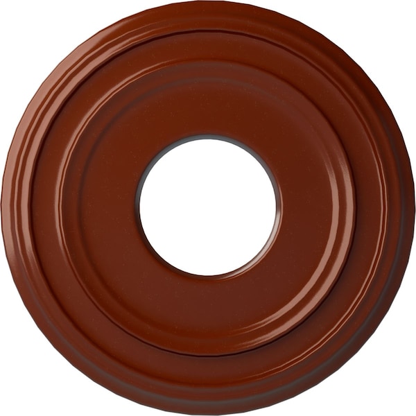 Ekena Millwork Classic Ceiling Medallion (Fits Canopies up to 7 1/4"), 12 3/8"OD x 4"ID x 1 1/8"P, Firebrick CM12CLFIF - main